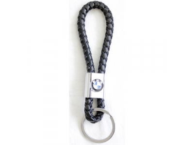 Брелок плетеный, кожа BMW