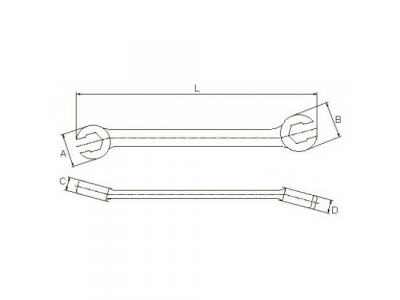 Ключ разрезной 12х13мм
