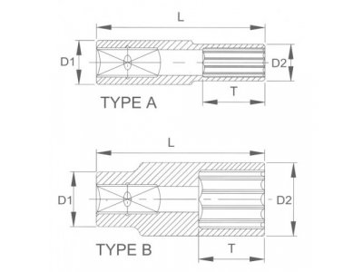 Головка торцевая глубокая 12гр. 1/2" 16 мм