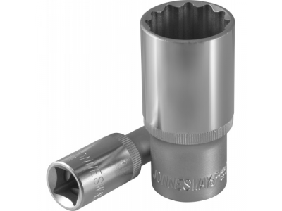 Головка торцевая глубокая 12-гранная 1/2"DR 27 мм., S04HD4727 JONNESWAY