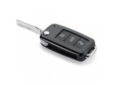 Накладка на ключ Volkswagen Plastic Key Case Turbo, Black, артикул 5C0087012G041