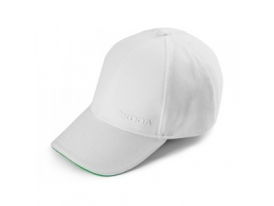 Бейсболка Skoda Baseball Cap Logo, White/Green