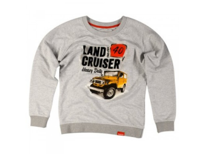 Женская толстовка Toyota Land Cruiser 40, Ladies Hoody, Grey, артикул TMHRTSCL02XS