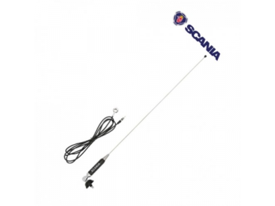 Антенна врезная активная 110см черная (Scania тягач) (кабель 2м)