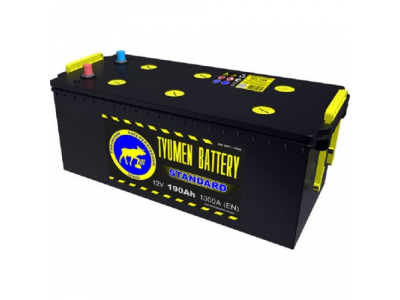 Аккумулятор 6ст - 190 (Тюмень) L (отеч.авто) болт